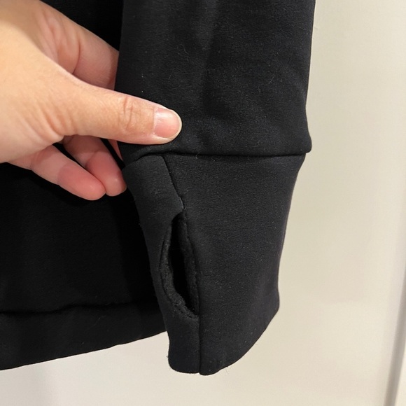 Sweaty Betty Freedom Thermal Running Black Pullover Orange Zipper Gray Trim M - Picture 5 of 9